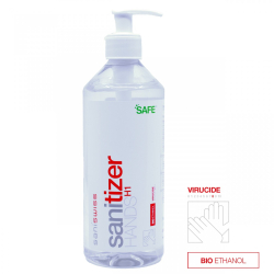 GEL MAINS Sanitizer H1 rond (500ml) - Saniswiss